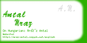 antal mraz business card